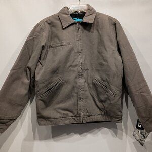 Tri-Mountain Men's Meduim Canvas Jacket, 4300 Oakland, Gray, With Tags NEW